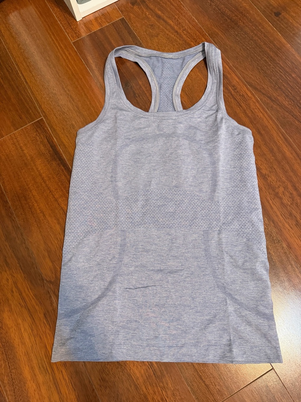 lululemon athletica Heather Light Blue Racerback Tank